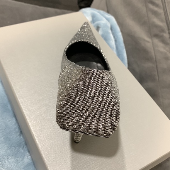 Balenciaga knife pump shiny fabric silver size 38 - Picture 3 of 7